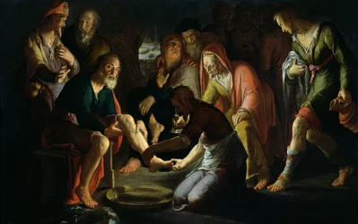 Christus wäscht den Jüngern die Füße, 1623